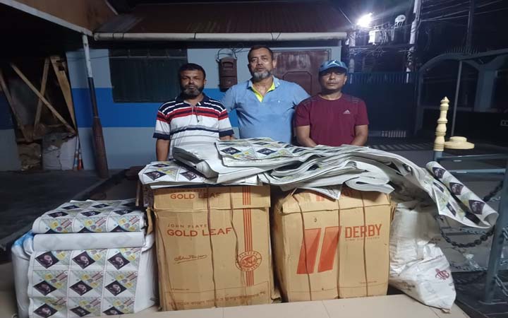কুষ্টিয়ার দৌলতপুরে বিপুল পরিমান নকল বিড়ি জব্দ